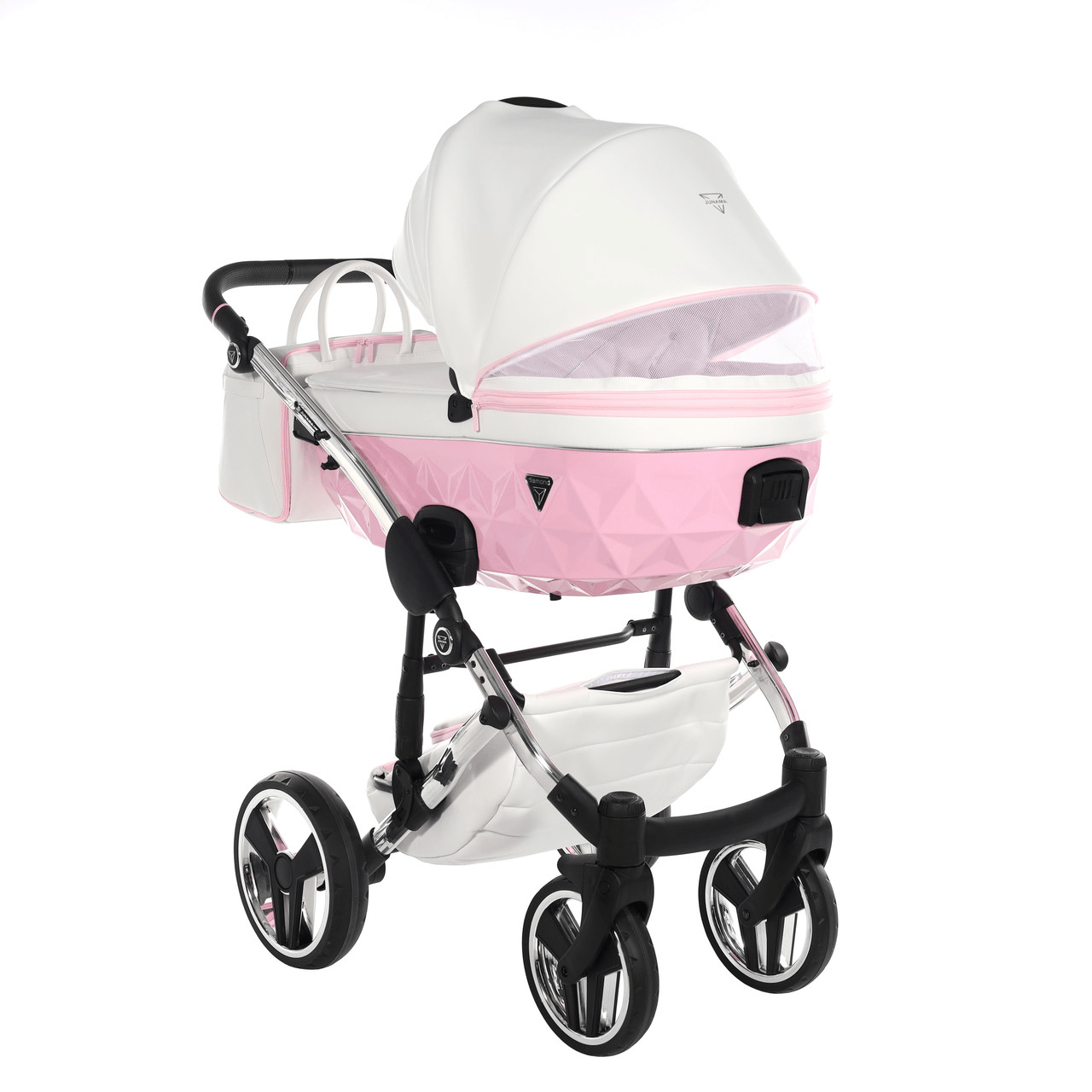 Junama Diamond 2 in 1 Pram - Candy Pink  Junama   