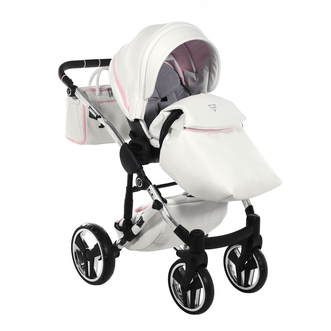 Junama Diamond 2 in 1 Pram - Candy Pink  Junama   