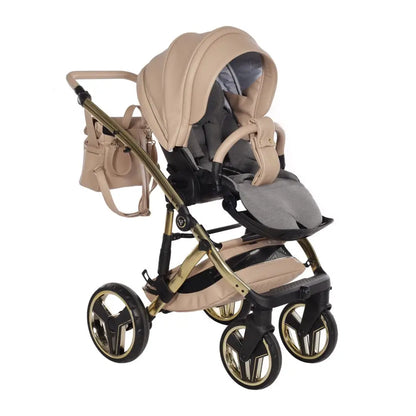 Junama Diamond 2 in 1 Pram - Candy Premium Beige Junama