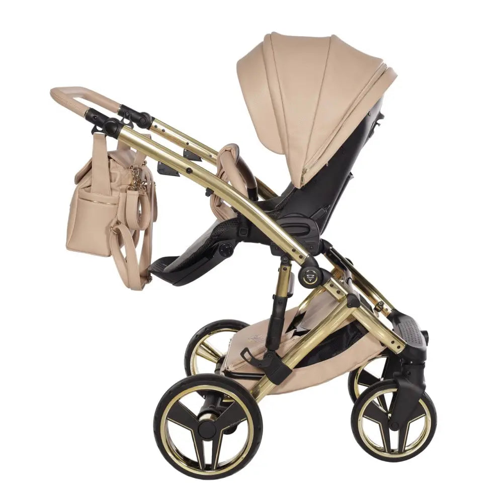 Junama Diamond 2 in 1 Pram - Candy Premium Beige Junama