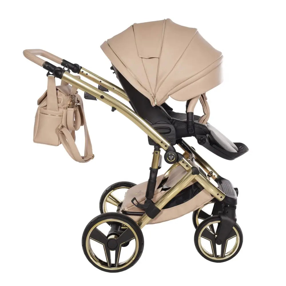 Junama Diamond 2 in 1 Pram - Candy Premium Beige Junama