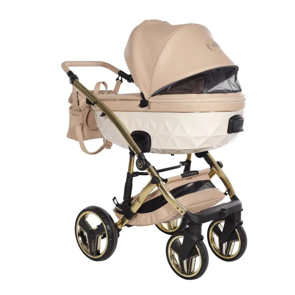 Junama Diamond 2 in 1 Pram - Candy Premium Beige Junama