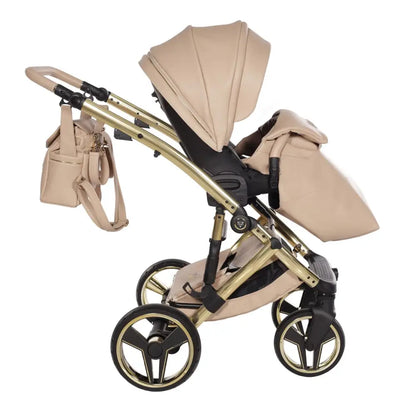 Junama Diamond 2 in 1 Pram - Candy Premium Beige Junama