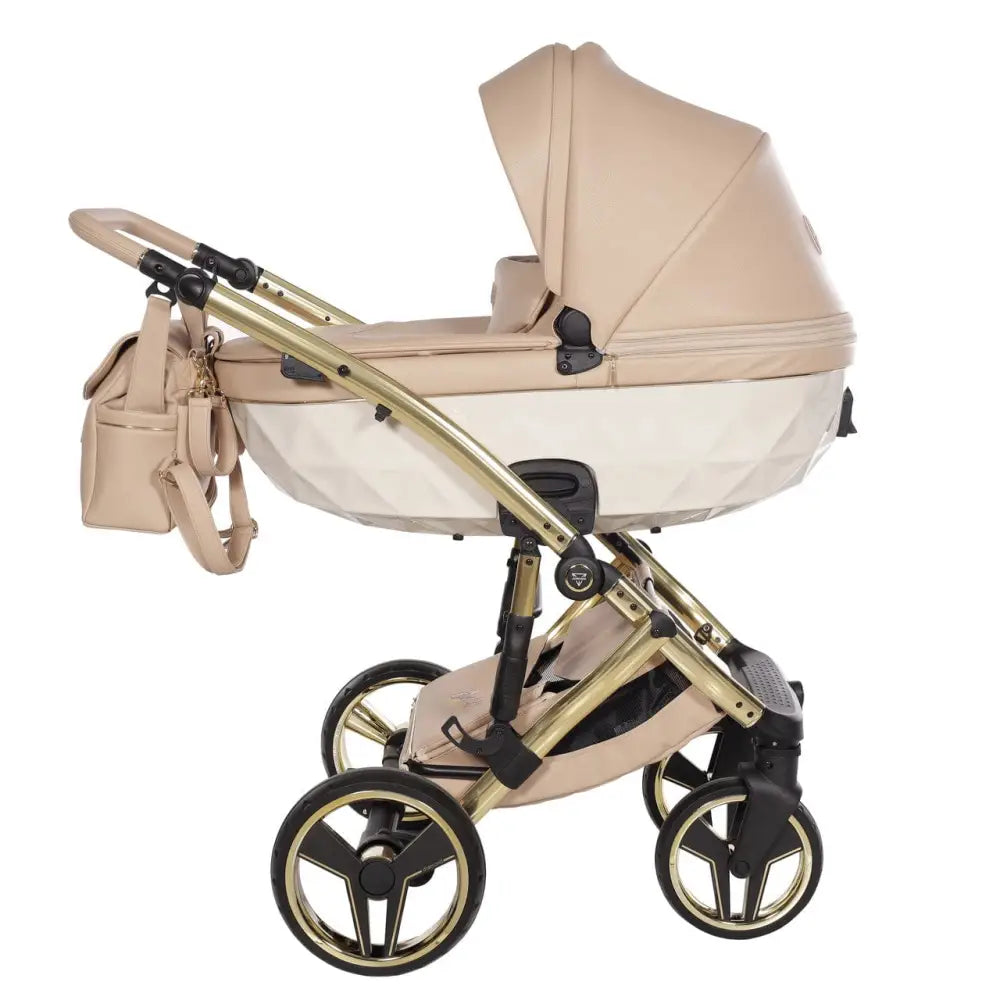 Junama Diamond 2 in 1 Pram - Candy Premium Beige Junama