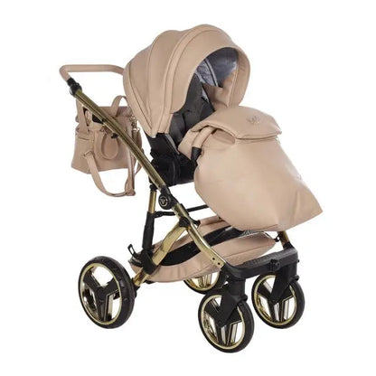 Junama Diamond 2 in 1 Pram - Candy Premium Beige Junama