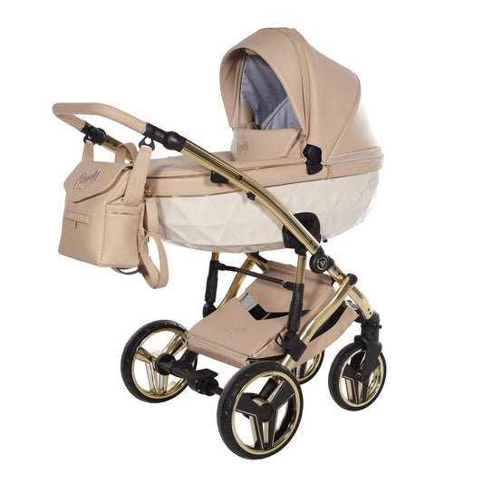Junama Diamond 4 in 1 Travel System with Isofix Base - Premium Beige Junama