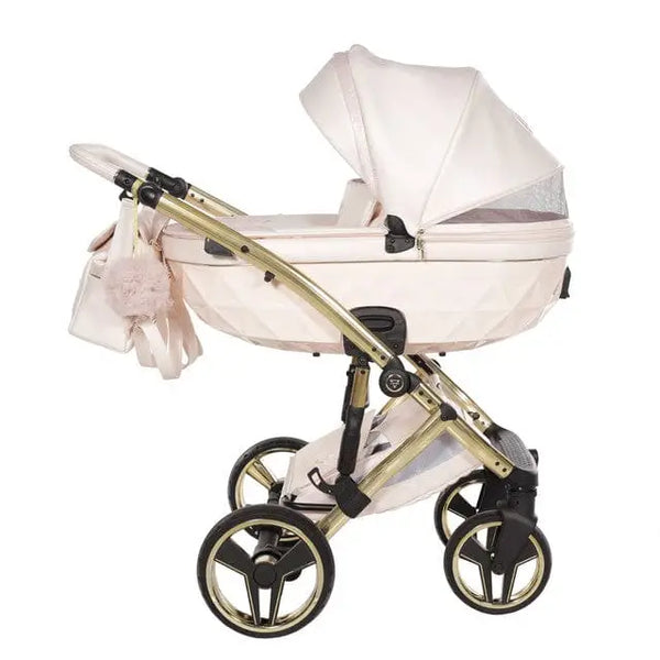 Junama Diamond 2 in 1 Pram - Candy Premium Pearl Pink Junama