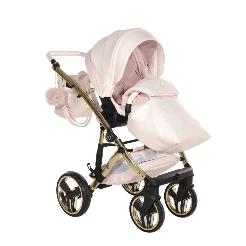 Junama Diamond 2 in 1 Pram - Candy Premium Pearl Pink Junama