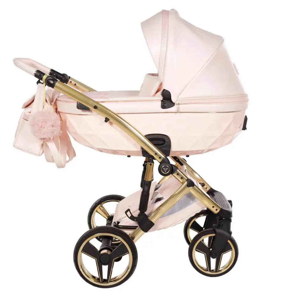 Junama Diamond 2 in 1 Pram - Candy Premium Pearl Pink Junama