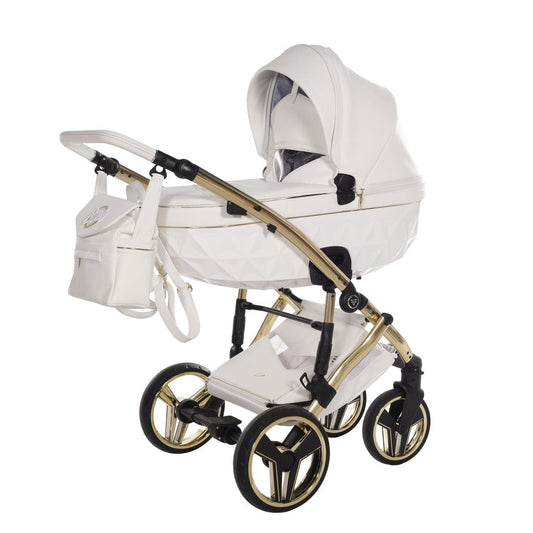 Junama Diamond 3 in 1 Travel System - Candy White & Gold Junama