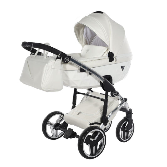 Junama Diamond 3 in 1 Travel System - Flou Individual White & Silver Junama