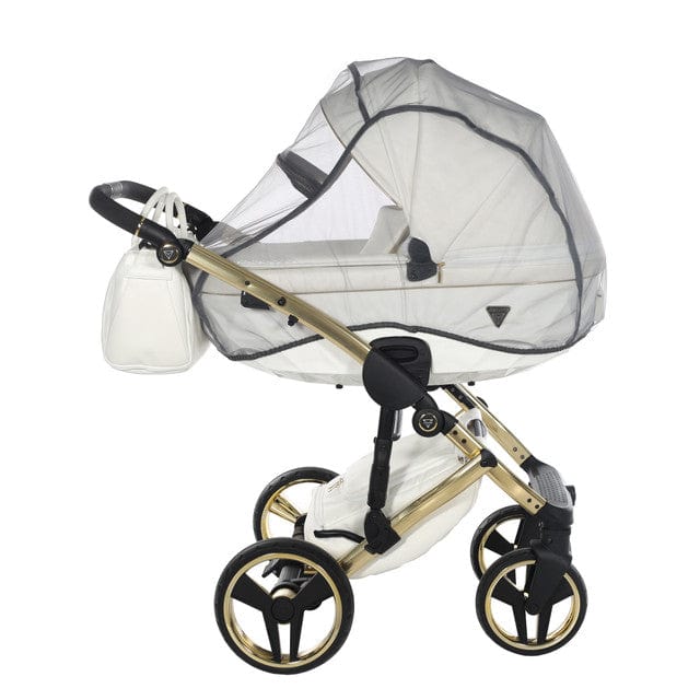 Junama Diamond 2 in 1 Pram - White & Gold  Junama   