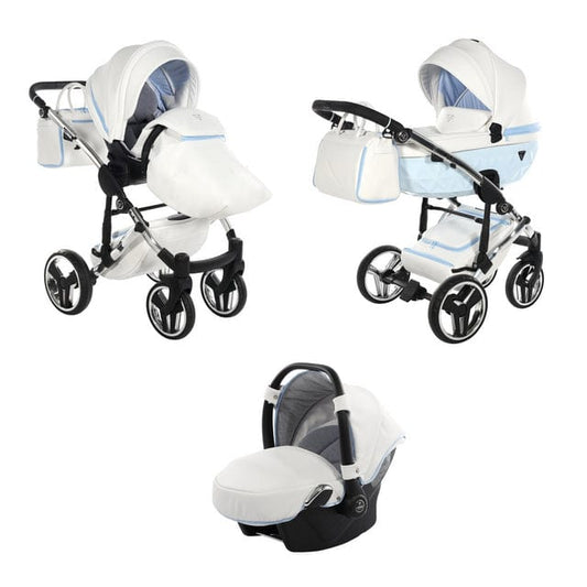 Junama Diamond 3 in 1 Pram - Candy Blue  Junama   