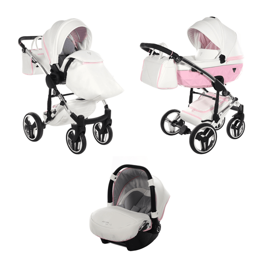 Junama Diamond 3 in 1 Pram - Candy Pink  Junama   