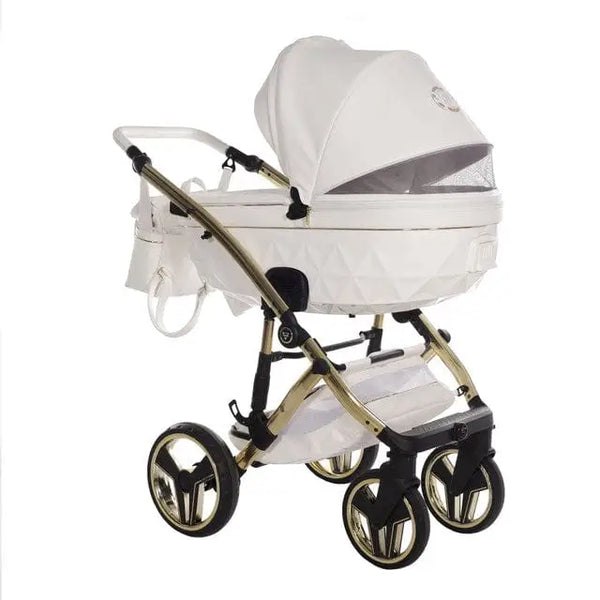 Junama Diamond 3 in 1 Travel System - Candy White & Gold Junama