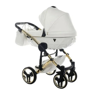 Junama Diamond 3 in 1 Travel System - Flou Individual White & Gold Junama