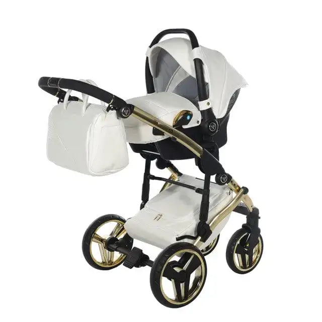 Junama Diamond 3 in 1 Travel System - Flou Individual White & Gold Junama