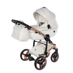 Junama Diamond 3 in 1 Travel System - Flou Individual White & Rose Gold