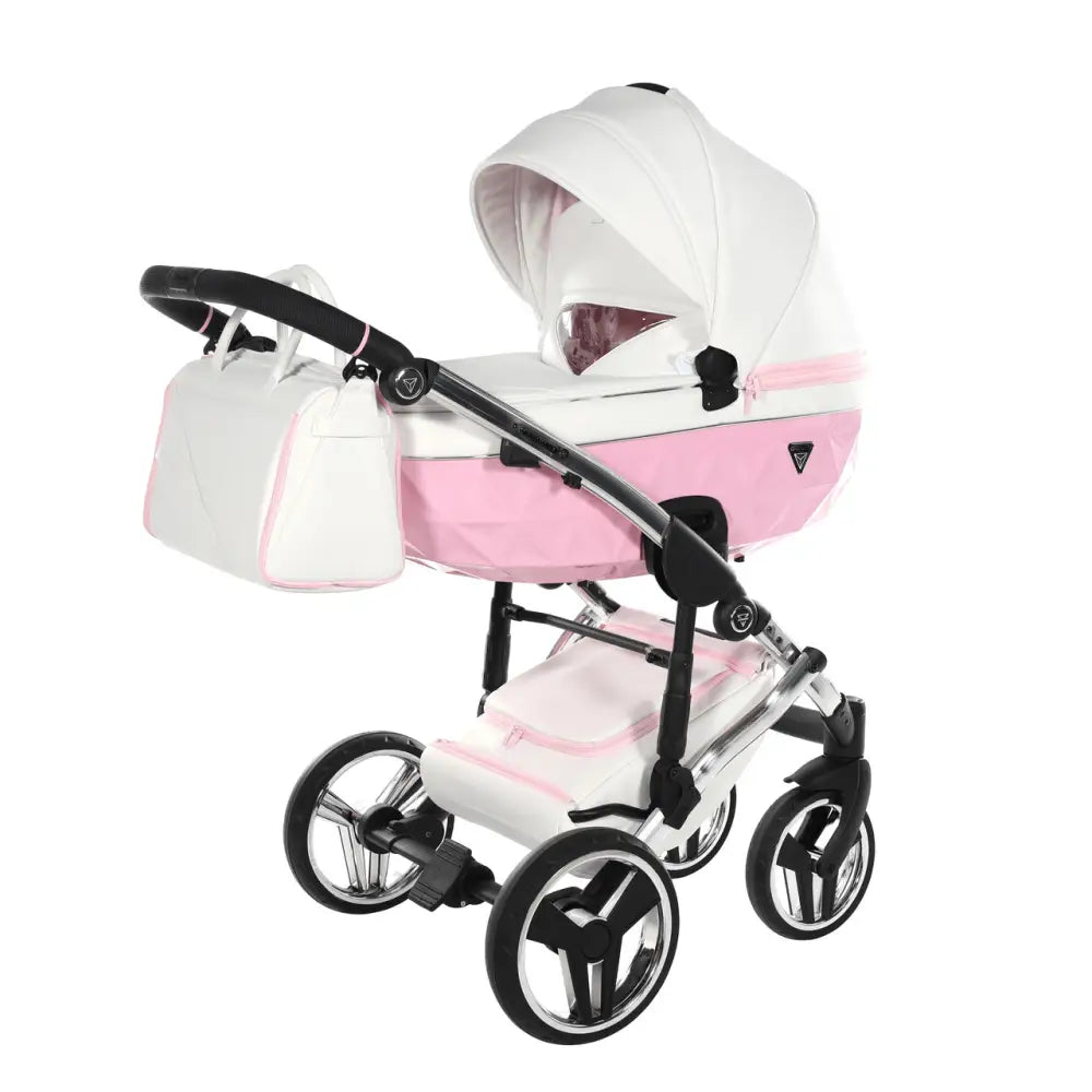 Junama Diamond 3 in 1 Travel System with Isofix Base - Candy Pink Junama