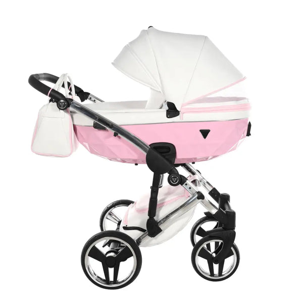 Junama Diamond 3 in 1 Travel System with Isofix Base - Candy Pink Junama