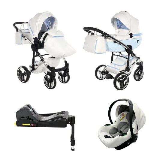 Junama Diamond 4 in 1 Travel System including Isofix Base - Candy Blue Junama