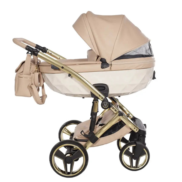 Junama Diamond 4 in 1 Travel System with Isofix Base - Premium Beige Junama