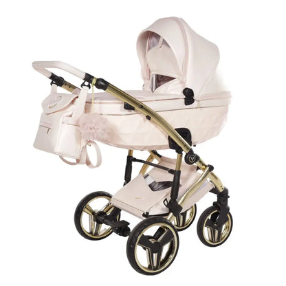 Junama Diamond 4 in 1 Travel System with Isofix Base - Premium Pearl Candy Pink Junama