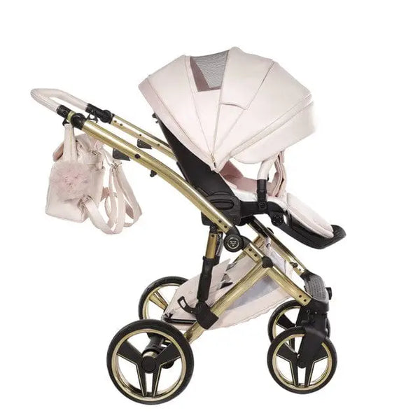 Junama Diamond 4 in 1 Travel System with Isofix Base - Premium Pearl Candy Pink Junama