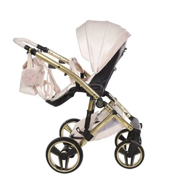 Junama Diamond 4 in 1 Travel System with Isofix Base - Premium Pearl Candy Pink Junama