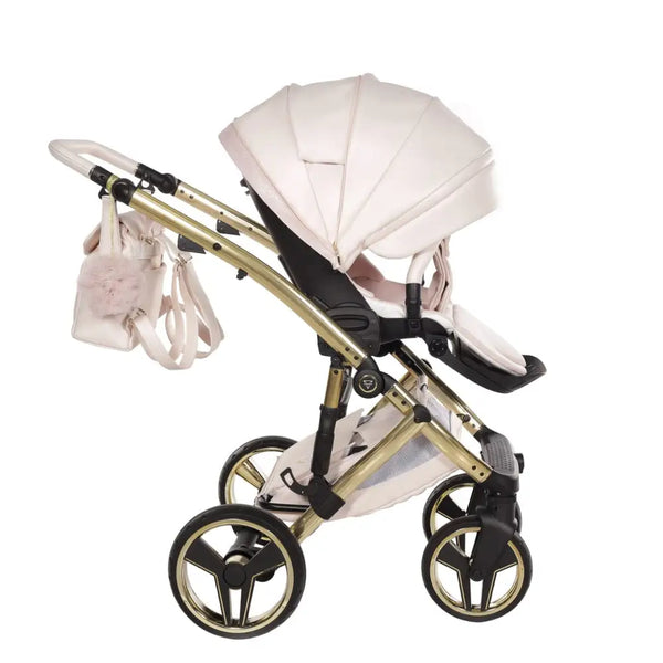 Junama Diamond 4 in 1 Travel System with Isofix Base - Premium Pearl Candy Pink Junama