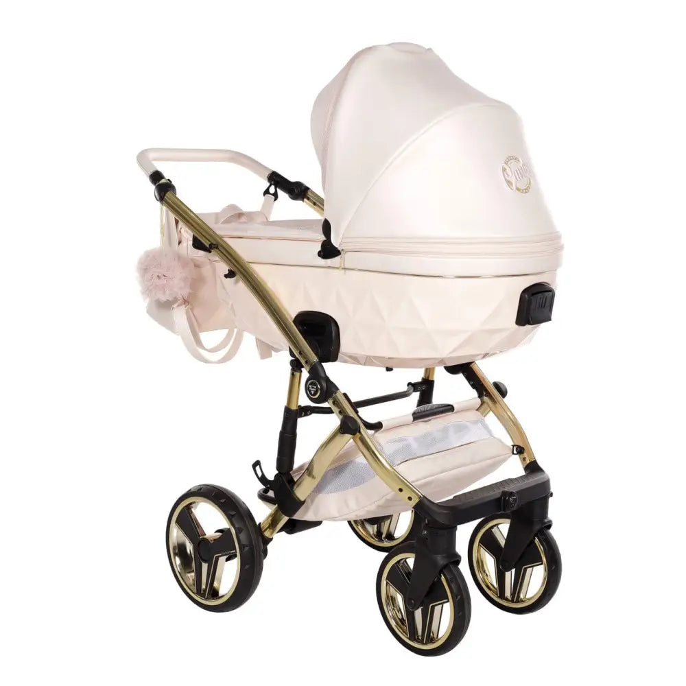 Junama Diamond 4 in 1 Travel System with Isofix Base - Premium Pearl Candy Pink Junama
