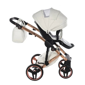 Junama Diamond 4 in 1 Travel System with Isofix - Flou Individual White & Rose Gold Junama
