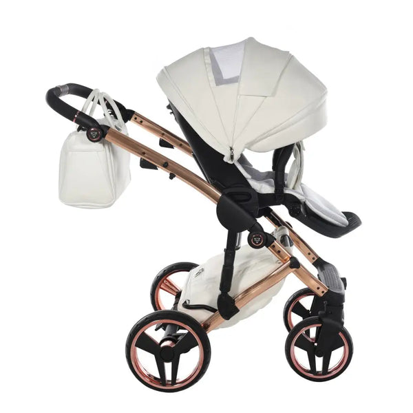 Junama Diamond 4 in 1 Travel System with Isofix - Flou Individual White & Rose Gold Junama