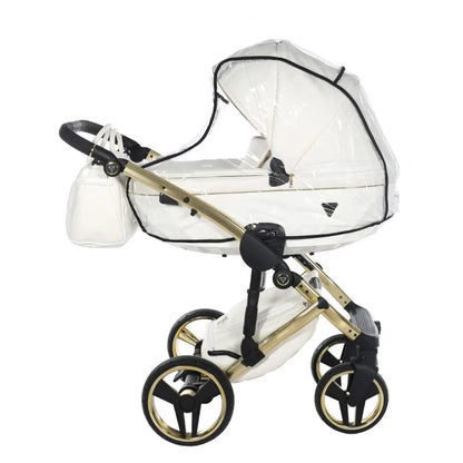 Junama Diamond 4 in 1 Travel System with Isofix - Flou Individual White & Gold Junama