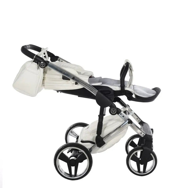 Junama Diamond 4 in 1 Travel System with Isofix - Flou Individual White & Silver Junama