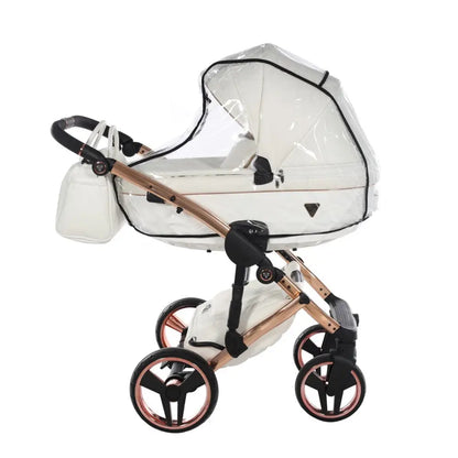 Junama Diamond 4 in 1 Travel System with Isofix - Flou Individual White & Rose Gold Junama