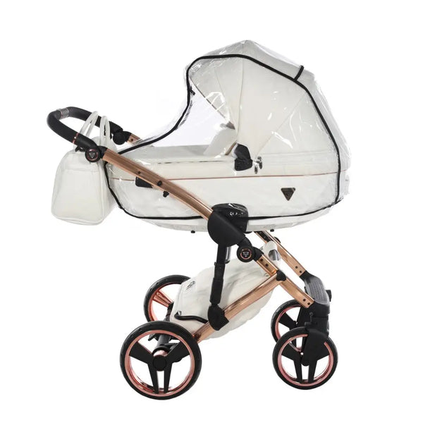 Junama Diamond 4 in 1 Travel System with Isofix - Flou Individual White & Rose Gold Junama