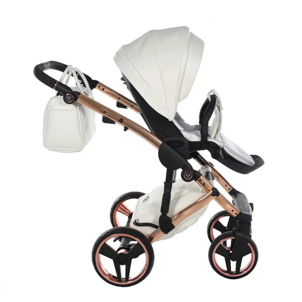 Junama Diamond 4 in 1 Travel System with Isofix - Flou Individual White & Rose Gold Junama