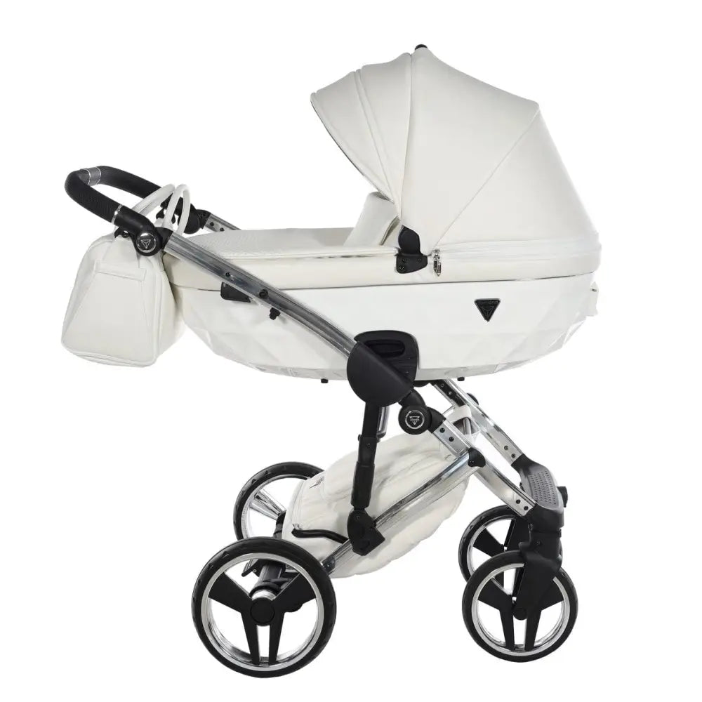 Junama Diamond 4 in 1 Travel System with Isofix - Flou Individual White & Silver Junama