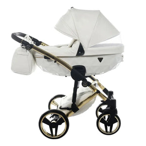 Junama Diamond 4 in 1 Travel System with Isofix - Flou Individual White & Gold Junama