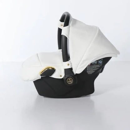 Junama Diamond 4 in 1 Travel System with Isofix - Flou Individual White & Gold Junama