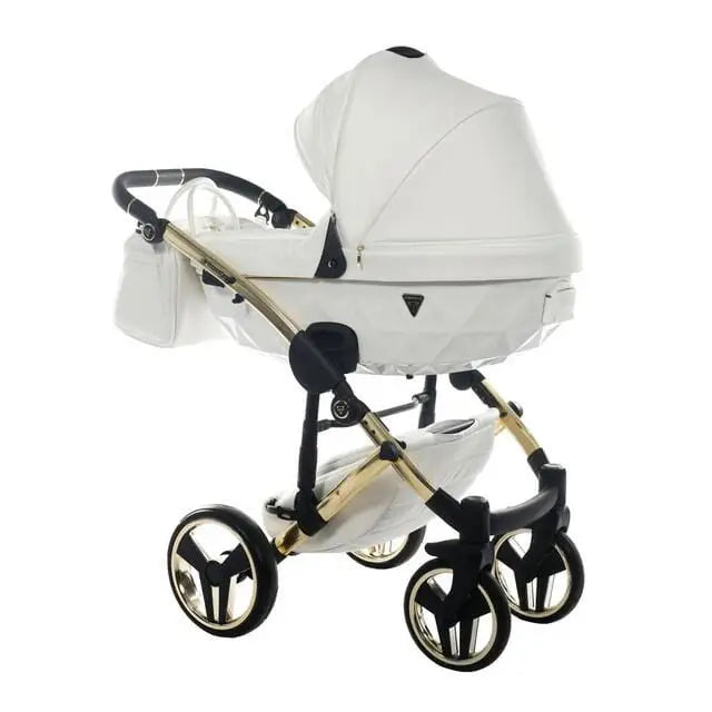 Junama Diamond 4 in 1 Travel System with Isofix - Flou Individual White & Gold Junama