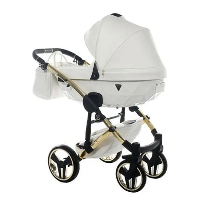 Junama Diamond 4 in 1 Travel System with Isofix - Flou Individual White & Gold Junama