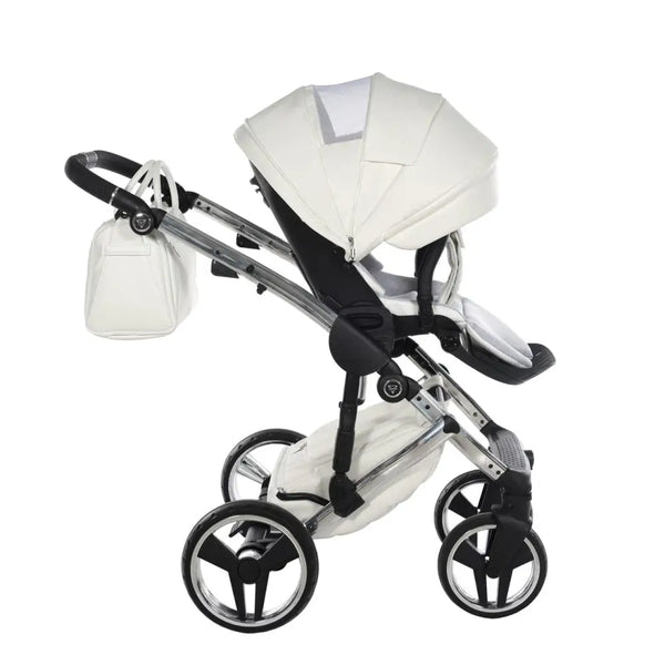 Junama Diamond 4 in 1 Travel System with Isofix - Flou Individual White & Silver Junama