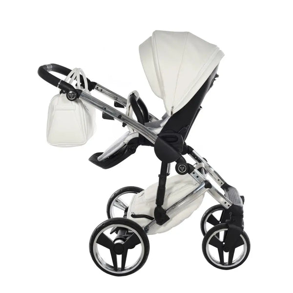 Junama Diamond 4 in 1 Travel System with Isofix - Flou Individual White & Silver Junama