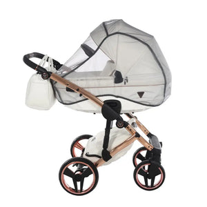 Junama Diamond 4 in 1 Travel System with Isofix - Flou Individual White & Rose Gold Junama