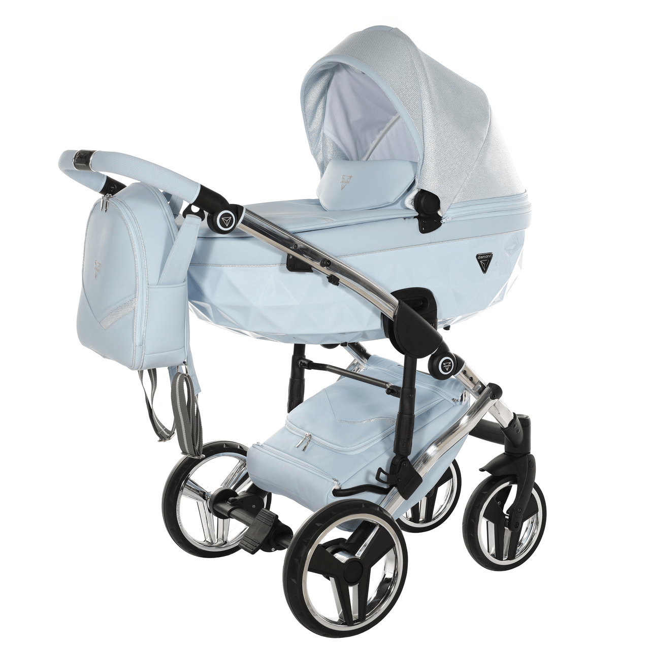 Junama Diamond Dolce 2 in 1 Pram - Blue  Junama   