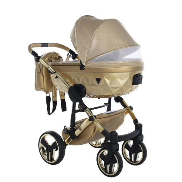 Junama Diamond Dolce 2 in 1 Pram - Gold Junama