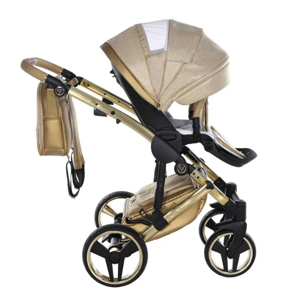 Junama Diamond Dolce 2 in 1 Pram - Gold Junama