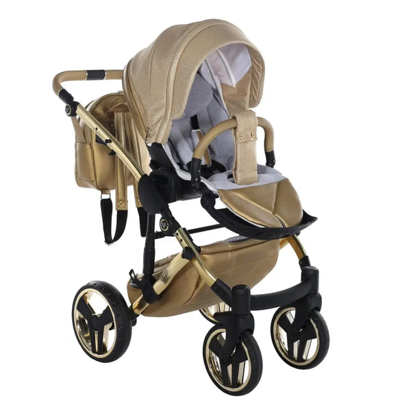 Junama Diamond Dolce 2 in 1 Pram - Gold Junama